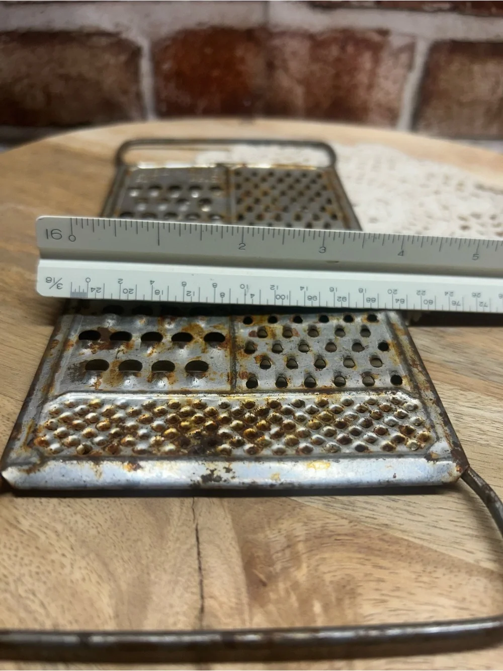 Vintage 3 Cup Measuring Flour Sifter and ALL IN ONE  cheese grater flat